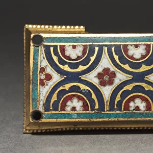 Plaque, probably from a Reliquary Shrine, c. 1180-1190 (gilded copper