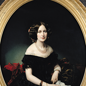 Portrait of the Baroness of Weisweiller, 1853 (oil on canvas)