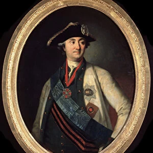 "Portrait du comte Alexei Grigorievitch Orlov (1737-1808), commandant des Forces navales russes"(Portrait of the commander-in-chief of the fleet Count Alexey Grigoryevich Orlov of Chesma (1737-1808)