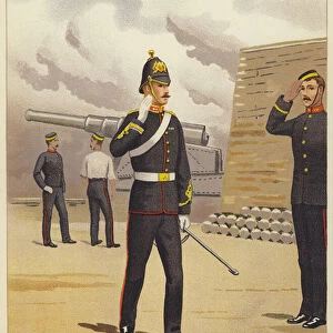 The Royal Artillery (colour litho)