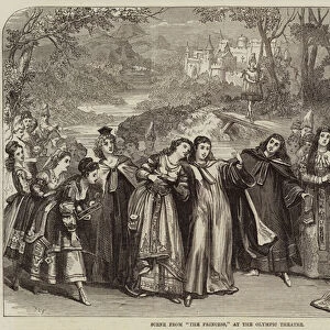 Scene from "The Princess, "at the Olympic Theatre (engraving)