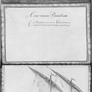 A seaworthy galley, thirty-first demonstration, plate 32, illustration from Demonstrations