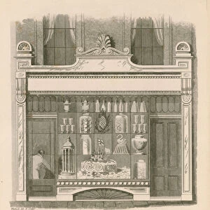 Shop front design in the Italian style (engraving)
