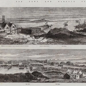 The Town and Harbour of Suez (engraving)