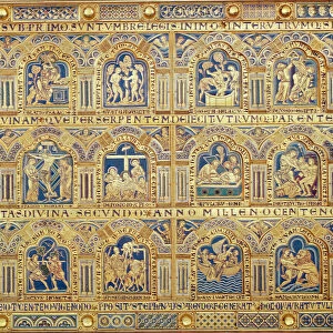 The Verdun Altar, detail of decorative panels depicting biblical scenes