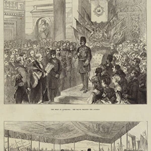 Visit of the Shah of Persia (engraving)
