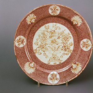 Wincanton delftware plate, c. 1745 (ceramic)