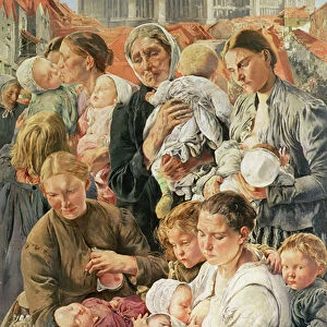 The Women, right panel from The Ages of the Worker, 1895 (oil on canvas)