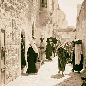 Bethlehem surroundings Main street 1900 West Bank