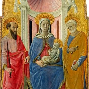 Domenico di Bartolo, Madonna and Child Enthroned with Saint Peter and Saint Paul