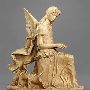 Giovanni Antonio Amadeo, Kneeling Angel, Italian, c. 1447-1522, 1470-1480, marble