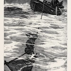 The Loss of the jeannette, Lieutenant Danenhowers Boat Riding Out