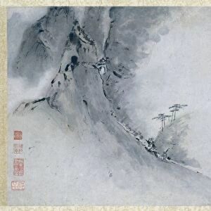Painting, art of Chinese finger painting, landscape China, Gao Qipei, 1700 - 1750