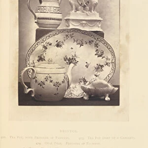 Plate tea pots vase salt cellar William Chaffers