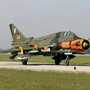 Polish Air Force Su-22 Fitter aircraft, Lechfeld Airbase, Germany