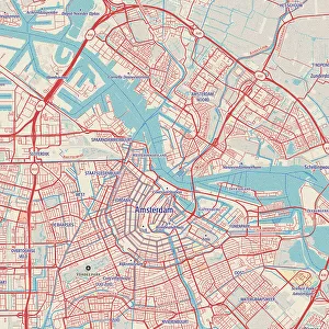 Retro Map Amsterdam