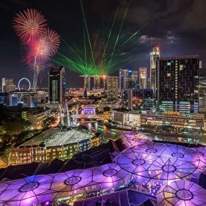 Singapore Clark Quay Night View