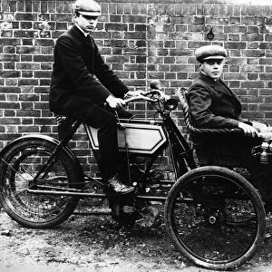 1904 Phoenix motor tricycle and forecar. Creator: Unknown