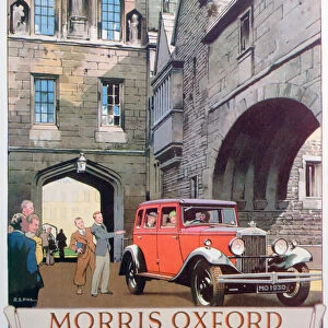 Advert for the Morris Oxford motor car, 1930
