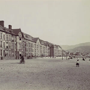 Barmouth. Marine Terrace and Esplanade, 1870s. Creator: Francis Bedford