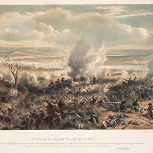 The Battle of Calafat on January 1854, 1854. Artist: Anonymous