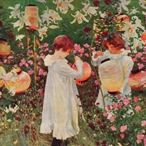 Carnation, Lily, Lily, Rose, 1885-86, (1938). Artist: John Singer Sargent