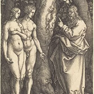 God Forbids to Eat from the Tree, 1540. Creator: Heinrich Aldegrever