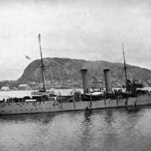 HMS Spartan off Norway, 1904 (1908). Artist: Queen Alexandra