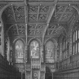 Interior of the House of Lords, Palace of Westminster, London c1878 (1878)