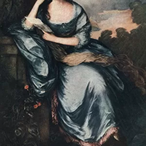 Lady Douglas in the Garden, 18th century (1912). Artist: A James