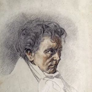 Ludwig van Beethoven (1770-1827). Artist: Bakst, Leon (1866-1924)