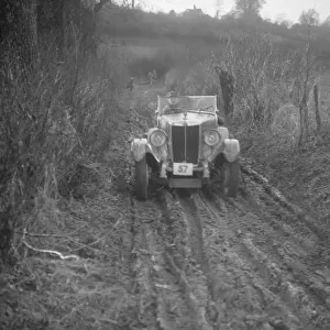 MG 18 / 80 of D Munro competing in the MG Car Club Trial, Kimble Lane, Chilterns, 1931