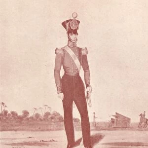 Officers of the Madras Army (Infantry on the Line), c1837-1843, (1909). Artist: William Hunsley