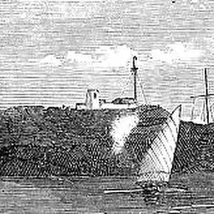 The Persian Expedition - Minora Point and Lighthouse, Kurrachee Harbour, Oyster Rock... 1857. Creator: Unknown