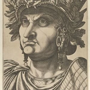 Plate 10: Vespasian with his head turned slightly to the left, from The Twelve Caesars