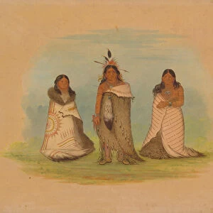 Puncah Indians, 1861. Creator: George Catlin