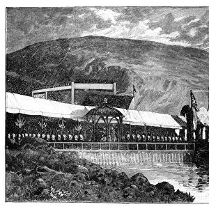 Queen Victoria opening Glasgow waterworks at Loch Katrine, Scotland, 1859