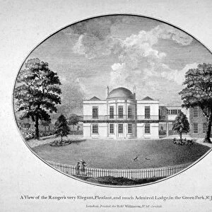 Rangers Lodge in Green Park, Westminster, London, c1790