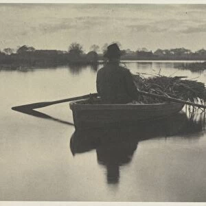 Rowing Home the Schoof-Stuff (from Life and Landscape on the Norfolk Broads, 1886