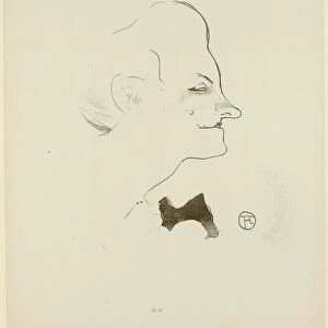 Yvette Guilbert, 1893. Creator: Toulouse-Lautrec, Henri, de (1864-1901)