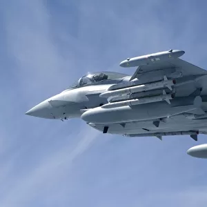 ASRaM Missiles Fitted to RAF Typhoon Jet