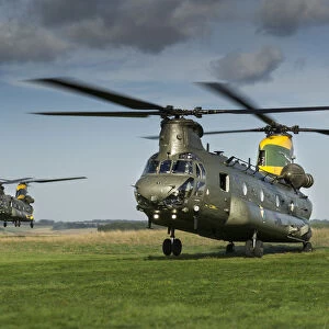 Chinooks celebrate the 100th anniversaries of 18(B) and 27 Squadron from RAF Odiham