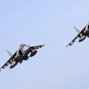 Two Harrier GR7 aircraft of 800 NAS