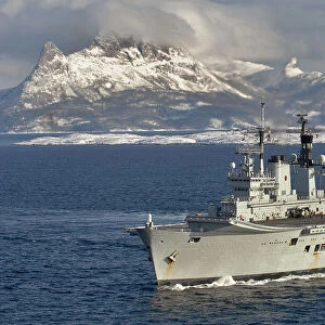HMS Ark Royal Operating off Northern Norway during Exercise Armatura Borealis 08