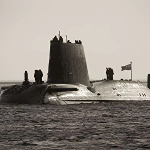 HMS Astute Arrives at Faslane for the First Time