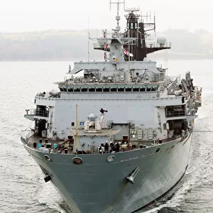 HMS Bulwark Sails for the Far East