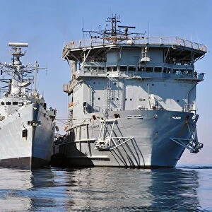 HMS Cornwall Alongside RFA Diligence