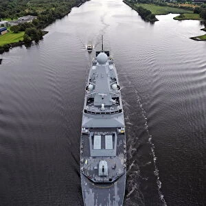 HMS Dragon Leaves the Clyde
