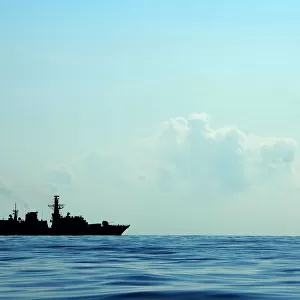HMS Kent in the Indian Ocean