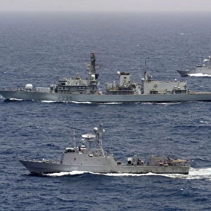 Kenyan Navy Patrol Vessels Conduct an Exercise with HMS Monmouth